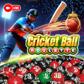 Cricket Ball Roulette on Calico cat