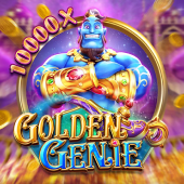 Golden Genie on Calico cat